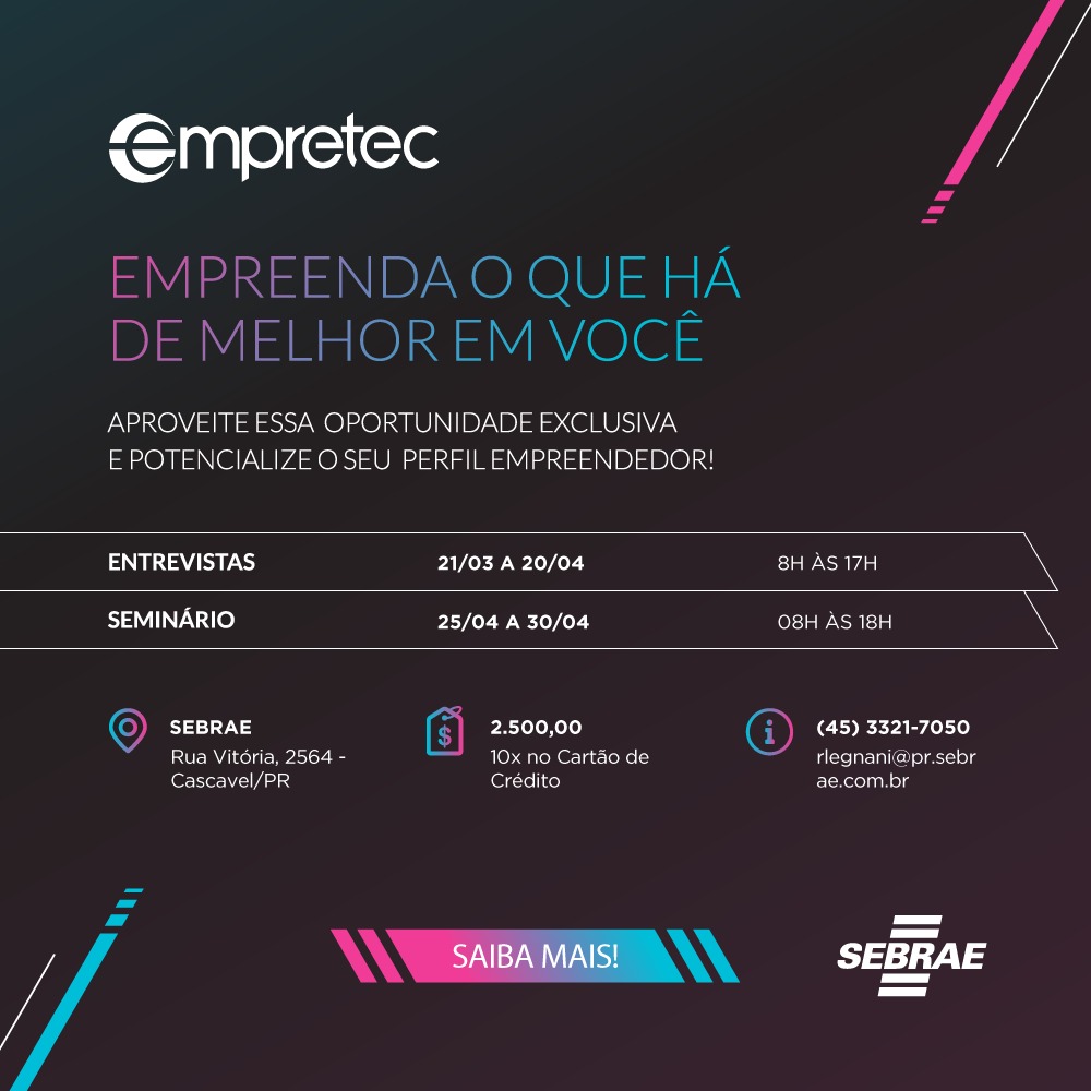 OAB Cascavel apoia qualificação de advogados (as) através do Empretec